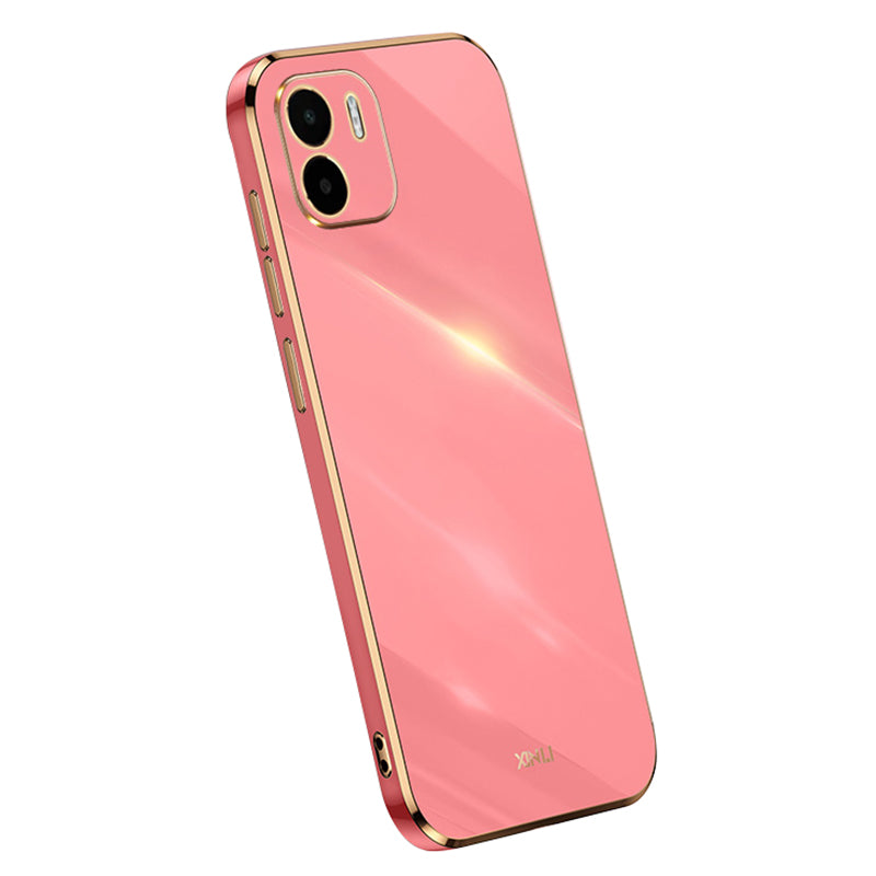 XINLI Electroplating Golden Edge Phone Case for Xiaomi Redmi A1 4G A2 4G Dustproof TPU Phone Cover XINLI Electroplating Golden Edge Phone Case for Xiaomi Redmi A1 4G A2 4G Dustproof TPU Phone Cover